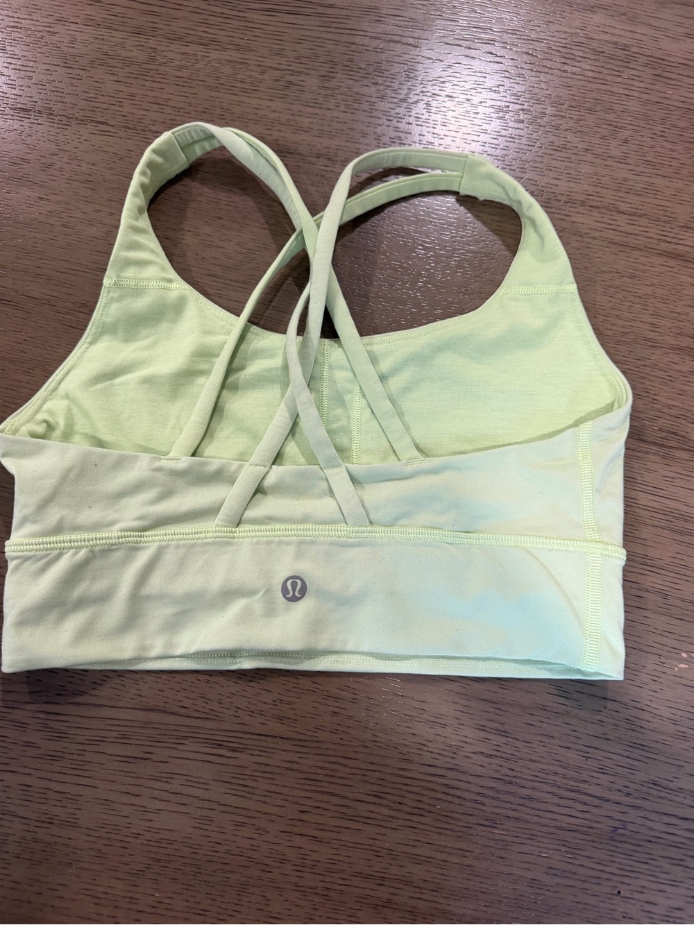 lululemon athletica Women’s Light Green Strappy Sports Bra